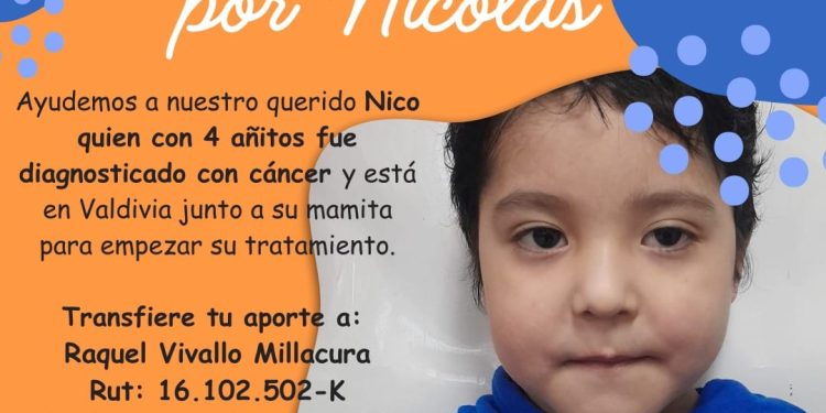 Solidaridad con Nicolás: Niño de 4 años trasladado de urgencia a Valdivia