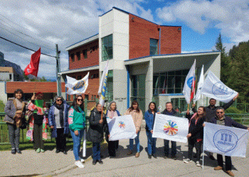 Dirigentes de Gremios Públicos de Aysén Protestan por Nuevo Dictamen de Contralora Dorothy Pérez