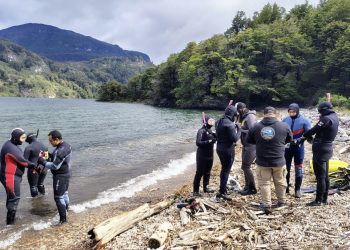 Jóvenes de Aysén disfrutaron de paseos en lancha por el Lago Elizalde y prácticas de buceo deportivo