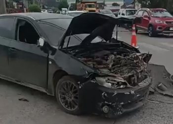 Colisión en Coyhaique cerca de las 3 de la tarde deja cuatro personas lesionadas