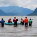 Éxito total en la primera regata de kayak en Puerto Aysén organizada por AquaChile