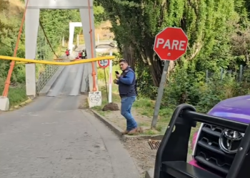 Suspenden nuevamente el tránsito en el puente Piedra del Indio por daños en su estructura