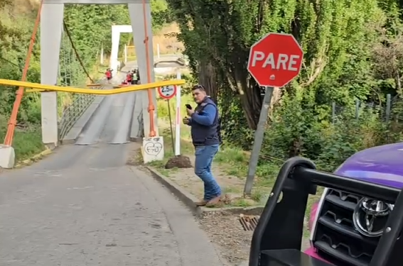 Suspenden nuevamente el tránsito en el puente Piedra del Indio por daños en su estructura