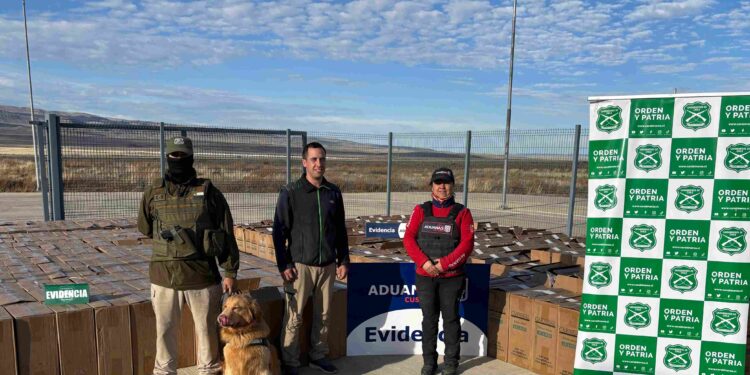 Histórica incautación en Aysén: Fiscalía formaliza a conductor por contrabando de 300 mil cajetillas de cigarrillos