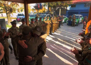 Despedida a Suboficial Mayor Juan Carlos Lagos tras 35 años de servicio en Carabineros