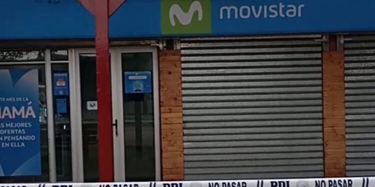 Roban celulares de alta gama desde sucursal Movistar en pleno centro de Coyhaique