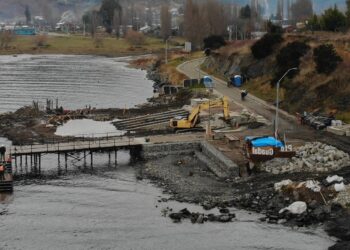 Puerto Guadal: Conservación de muelle alcanza un 86% de avance y proyecta potenciar turismo y conectividad