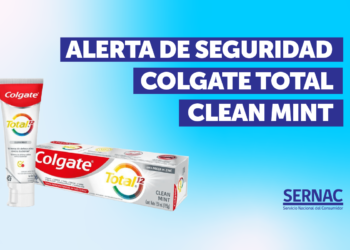 SERNAC emite alerta de seguridad por pasta dental Colgate Total Clean Mint
