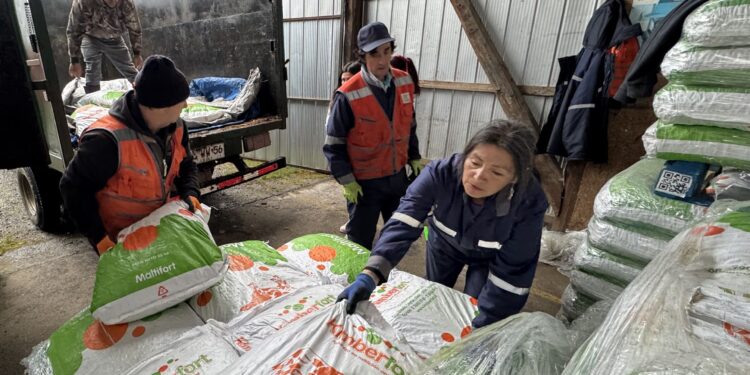 Municipalidad de Cisnes entrega alimento concentrado a 333 productores rurales