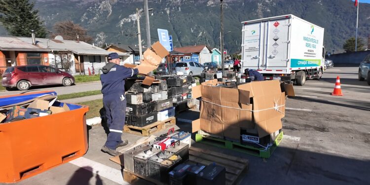 Campaña de recolección de baterías fuera de uso reunió 20 toneladas en tres localidades de Aysén