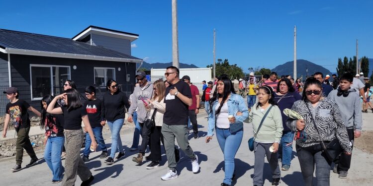 Puerto Aysén: 103 familias celebraron avance del 95% en proyecto habitacional del que son beneficiarias