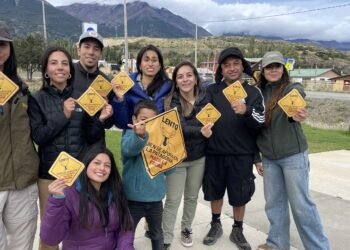 Comunidades impulsan campaña para prevenir atropellos de huemules en Cerro Castillo