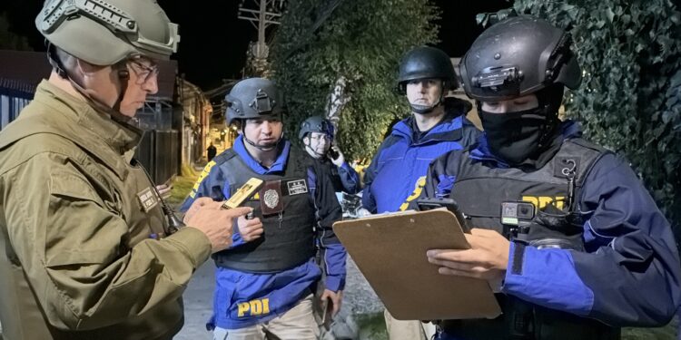 Operativo conjunto de PDI y Carabineros deja 37 detenidos en la región de Aysén