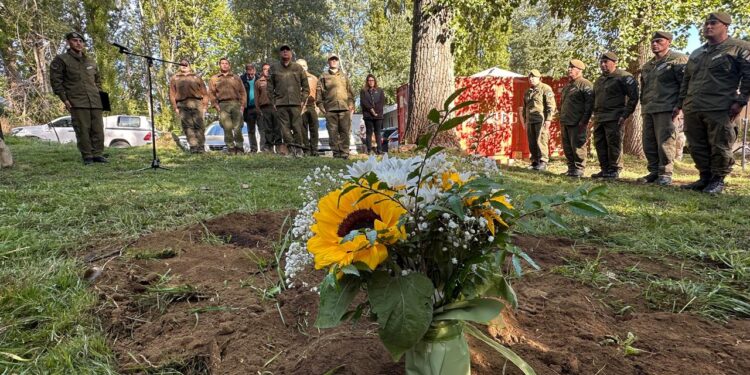 Carabineros de Aysén despide con honores a ejemplar canino del GOPE tras nueve años de servicio