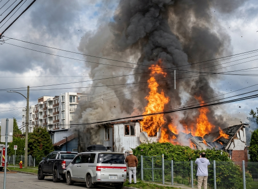 Incendio destruye vivienda en sector céntrico de Coyhaique