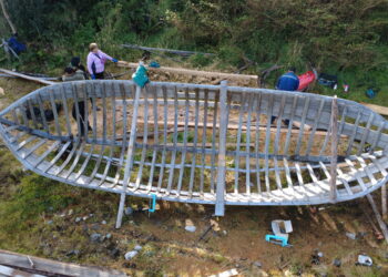 Taller de carpintería de ribera reunió a vecinos en Repollal Medio