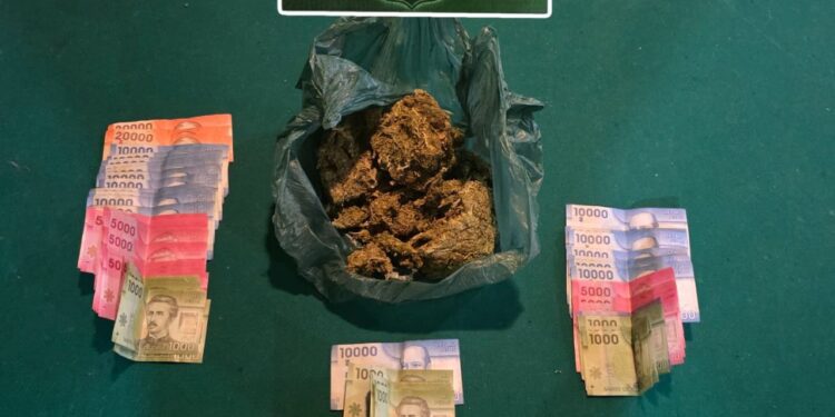 Tres jóvenes detenidos por microtráfico tras un control vehicular en el sector alto de Coyhaique