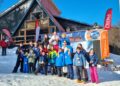 El Club Andino Escolar congrega a casi medio centenar de esquiadores en la décima Copa Pedro Jiménez en El Fraile