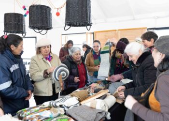 Artesanas de Aysén y Los Lagos se unen en Cerro Castillo para fortalecer sus oficios y economía local
