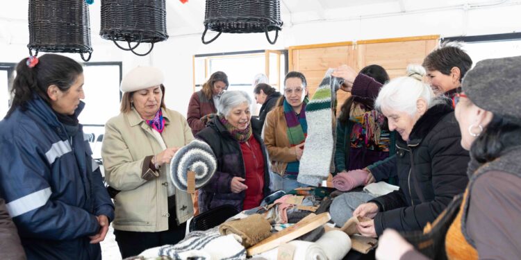 Artesanas de Aysén y Los Lagos se unen en Cerro Castillo para fortalecer sus oficios y economía local